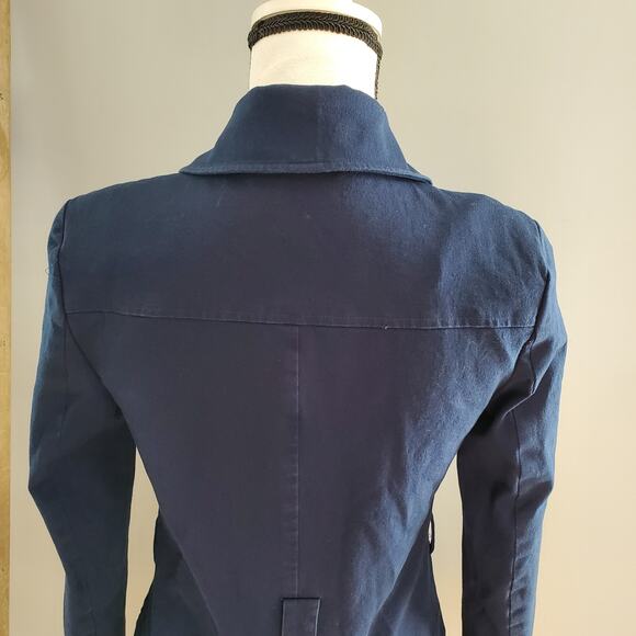 41 Hawthorn Women's Navy Blue Double Breasted Pea Coat Size XS - Picture 4 of 11